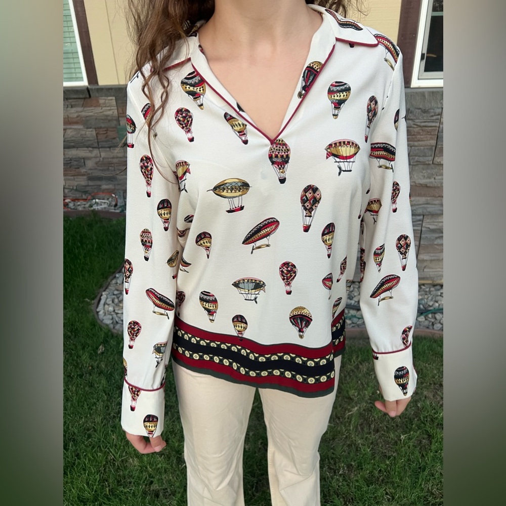 Zara Hot Air Balloon Blouse (Small)